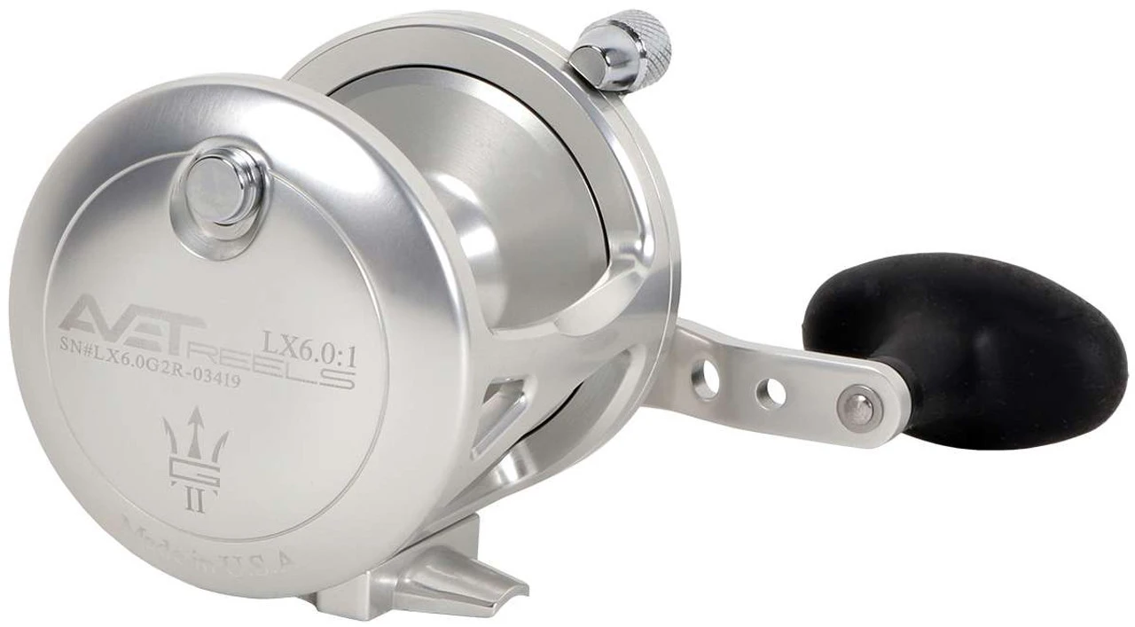 Avet LX 6.0 G2 1 Speed Reel - Silver (No Glide Plate) 4 Avet LX 6.0 G2 1 Speed Reel - Silver (No Glide Plate) - Image 2