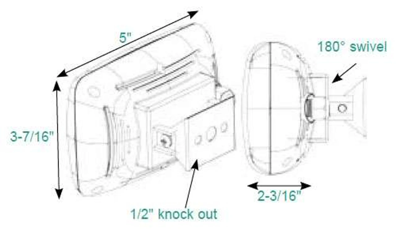 TACO LED Spreader Light W/SS Adjust. Tilt Mount Clamp - F38-4600WHA-1 4 TACO LED Spreader Light W/SS Adjust. Tilt Mount Clamp - F38-4600WHA-1 - Image 2